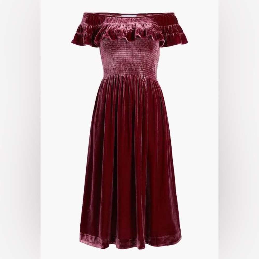 Hill House Home The Akilah Nap Dress - Burgundy